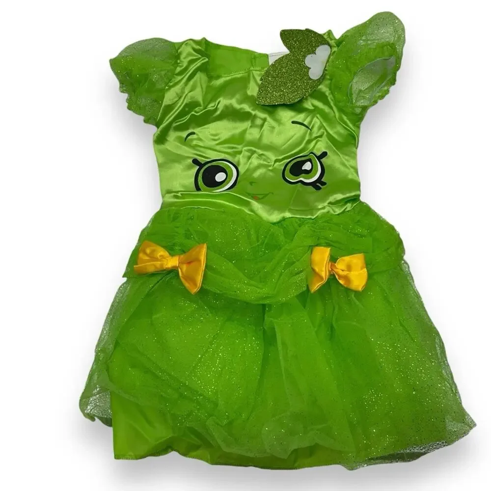 Shopkins Apple Blossom Green Classic Dress‎ Girl's Kid's Halloween Costume Sz M